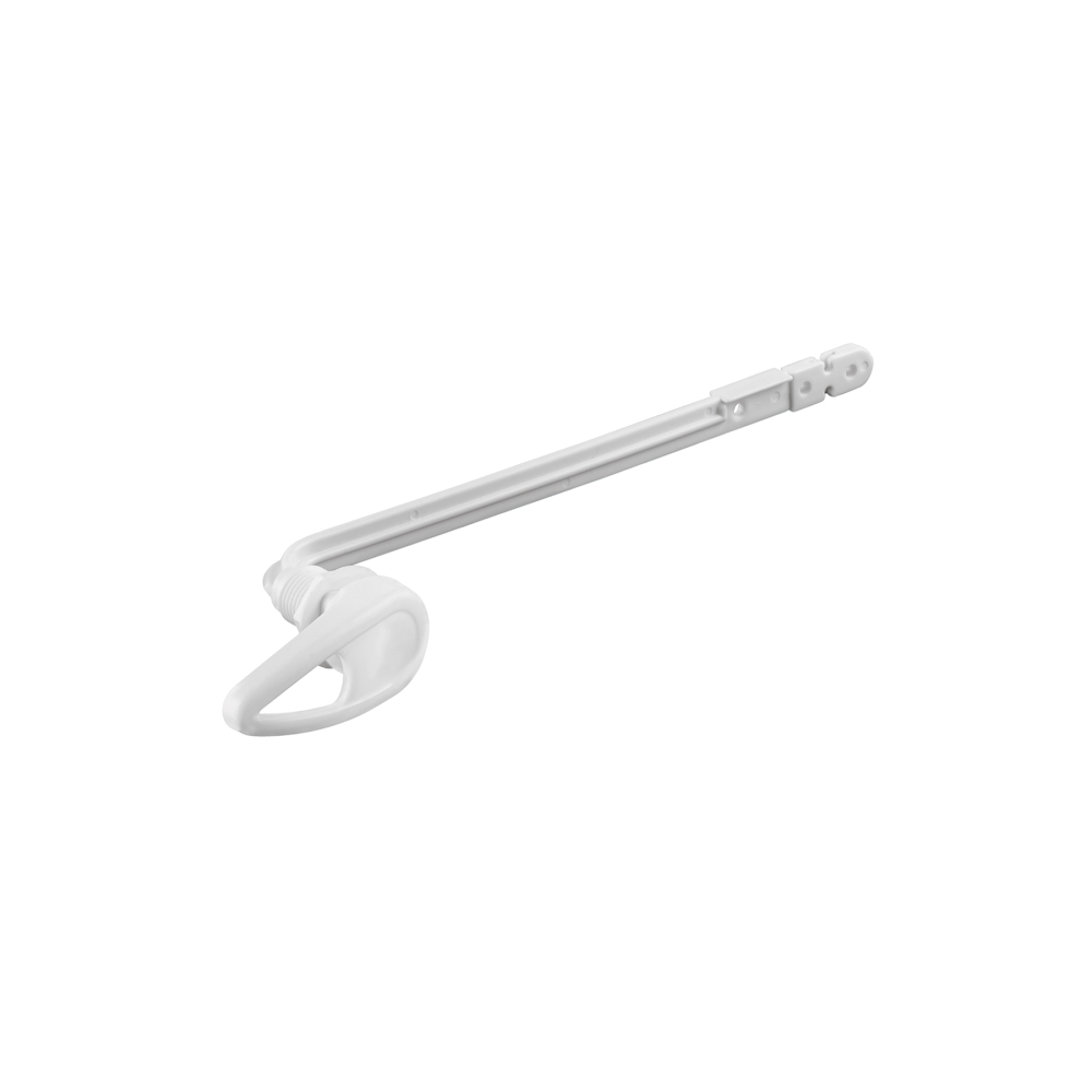 Palanca frontal plástica blanca para WC, FOSET PW-017