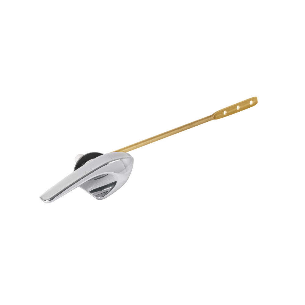 Palanca frontal metálica cromada robusta para WC, FOSET PW-027