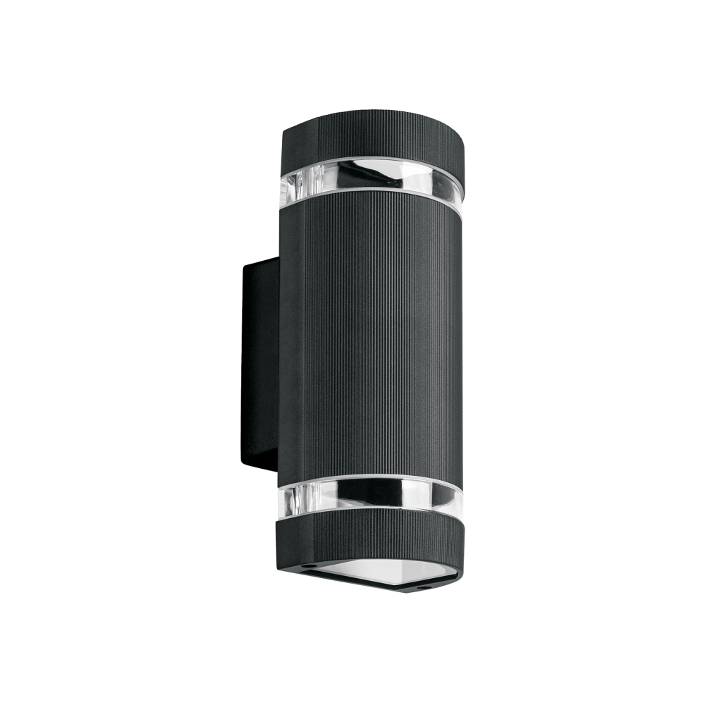 Arbotante exterior con 2 spots, lámparas no incluidas, negro ARB-210S