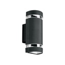 Arbotante exterior con 2 spots, lámparas no incluidas, negro ARB-210S