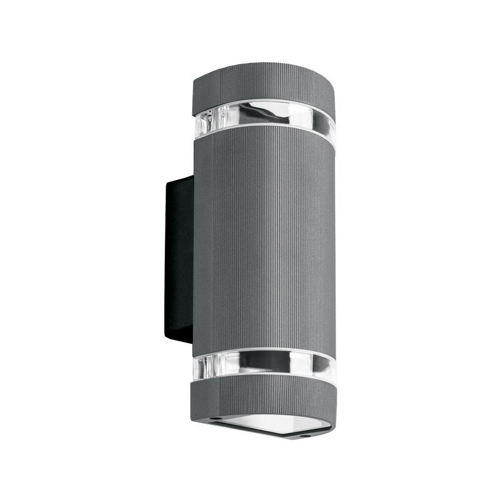 Arbotante exterior con 2 spots, lámparas no incluida, gris ARB-211S