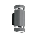 Arbotante exterior con 2 spots, lámparas no incluida, gris ARB-211S