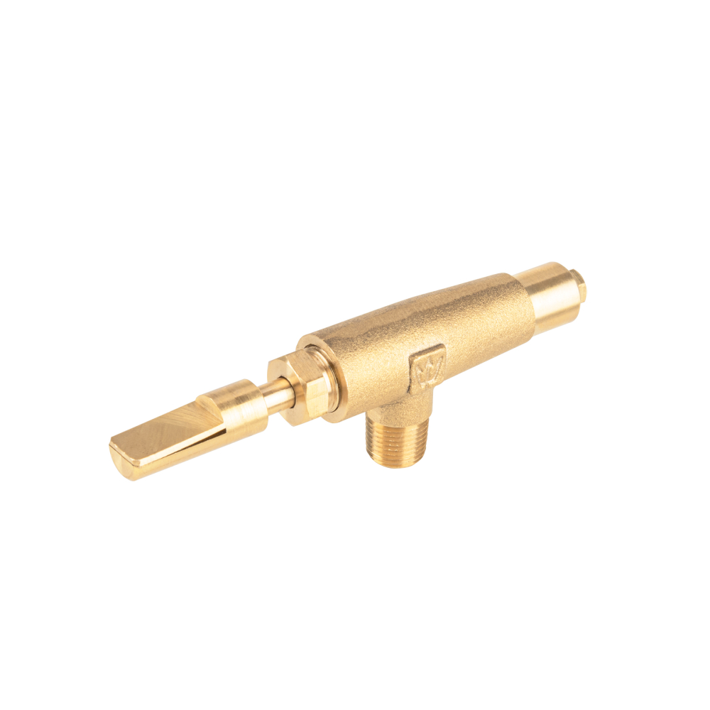 Válvula horizontal de latón 1/8' gas LP, alta presión, FOSET VGH-557