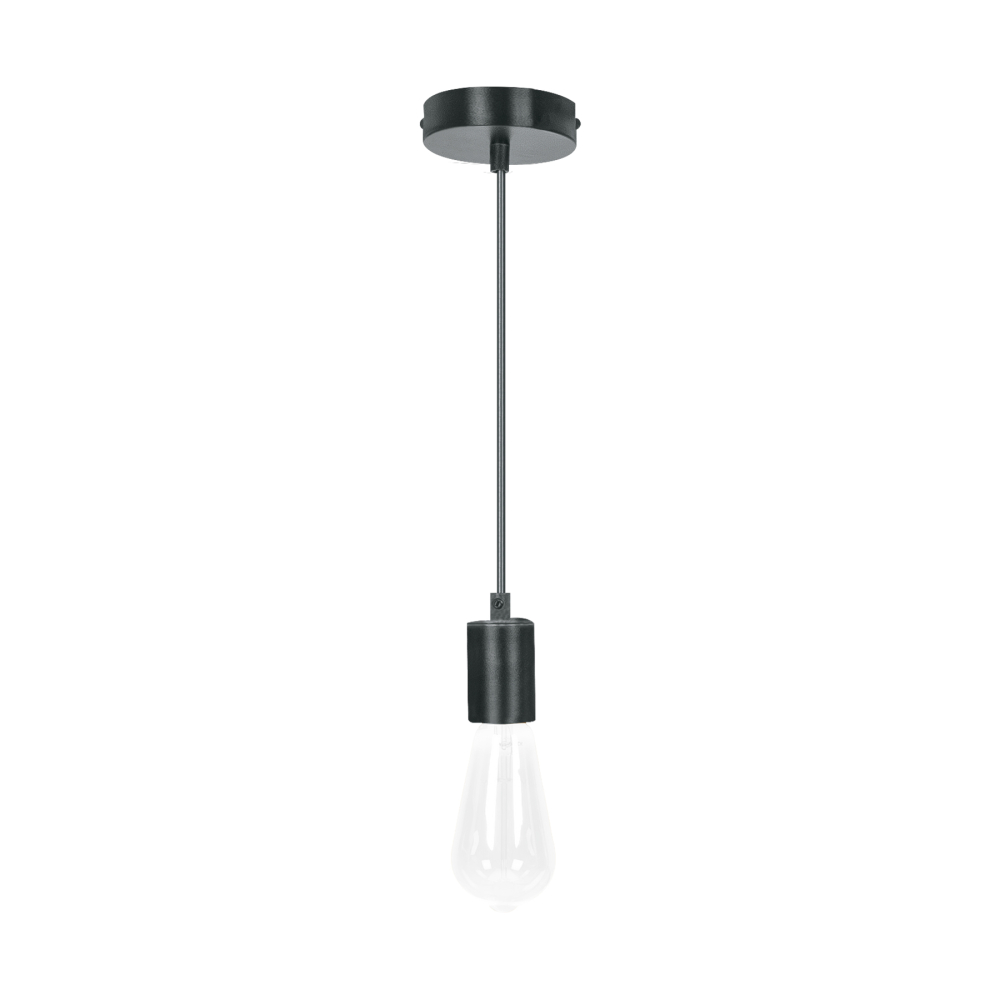 Socket colgante metálico, negro, VOLTECK SOC-10NS