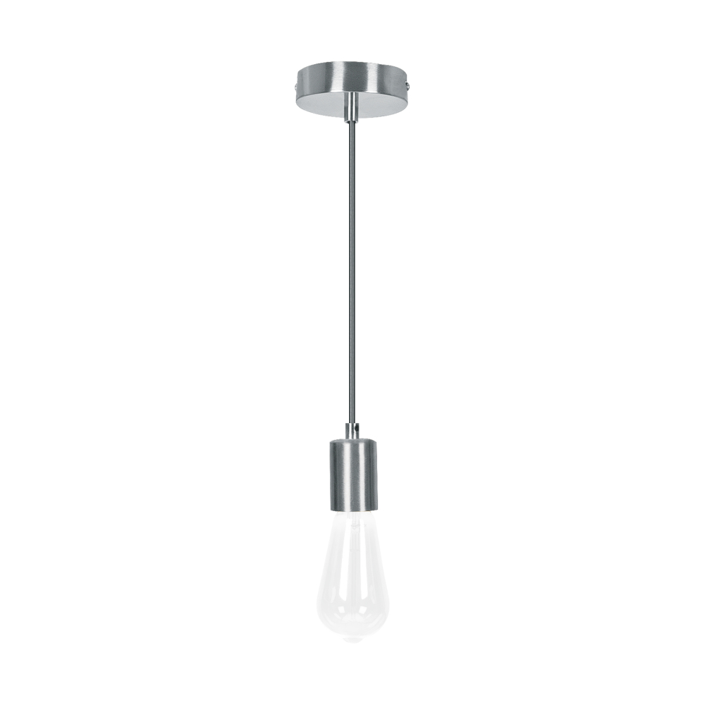 Socket colgante metálico, satín, VOLTECK SOC-10SS