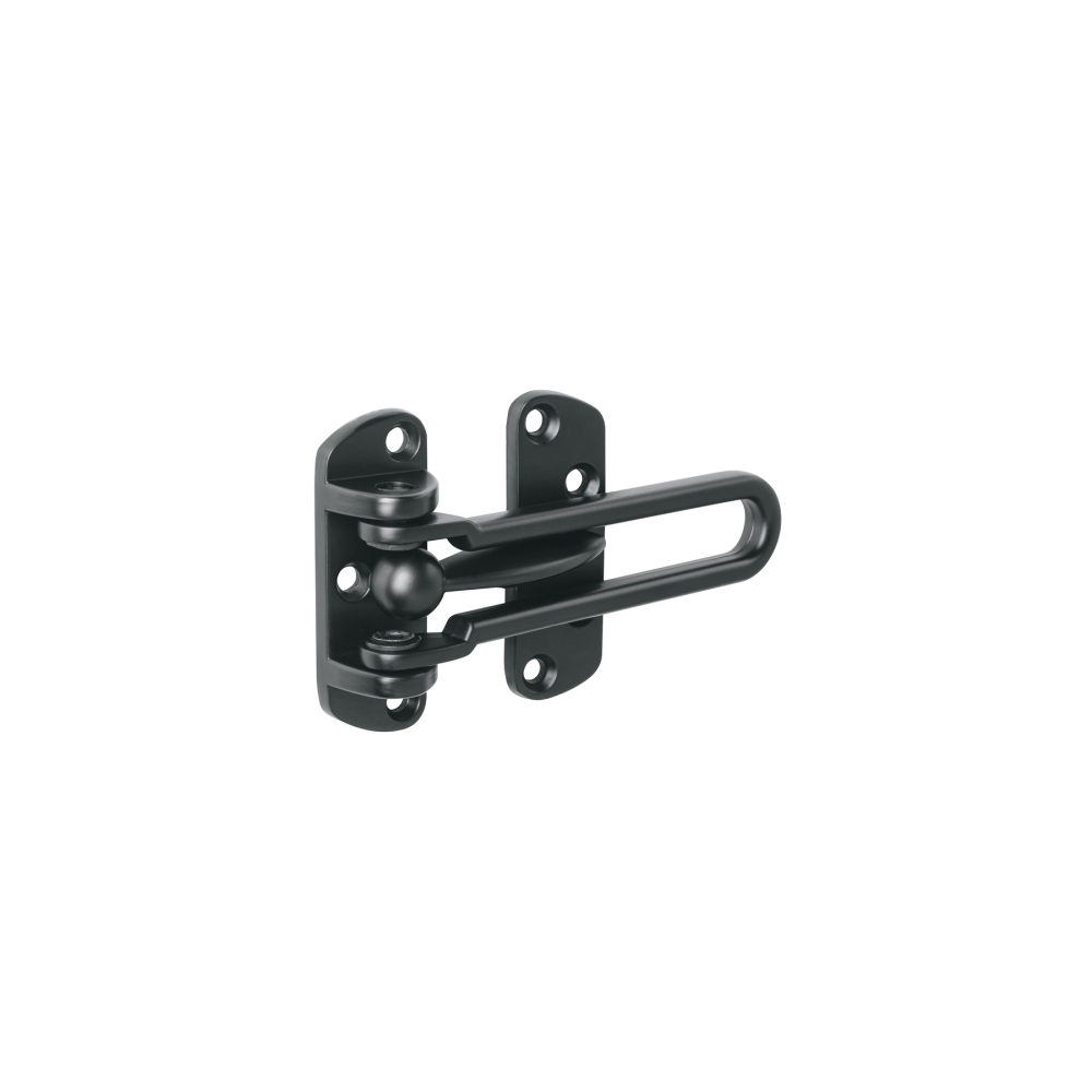 Pasador abatible para puerta, acabado negro, HERMEX PAAB-6