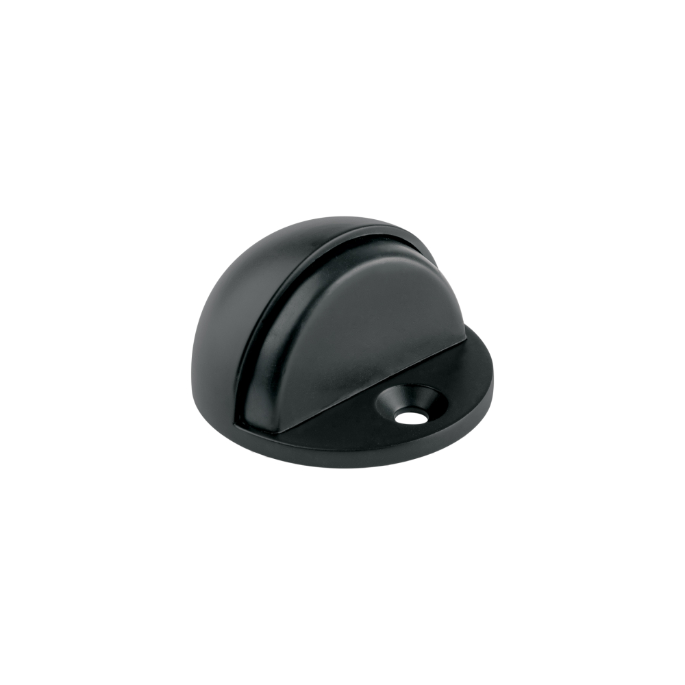 Tope tipo media luna para puerta, negro mate, HERMEX TODO-6