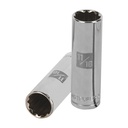 Dado largo de 11/16', 12 puntas, cuadro 1/2', TRUPER D-1222-EL