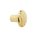 Perilla metálica estilo 'Toledo', latón brillante, HERMEX PER-142