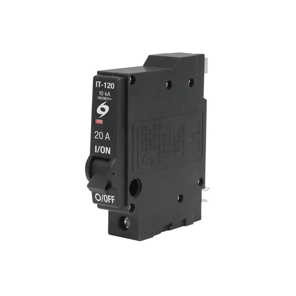 Interruptor de 1 polo 20A, enchufable, a granel, VOLTECK IT-120G