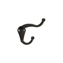 Gancho tipo perchero sombrero y abrigo, 4cm, negro, HERMEX PEPU-36