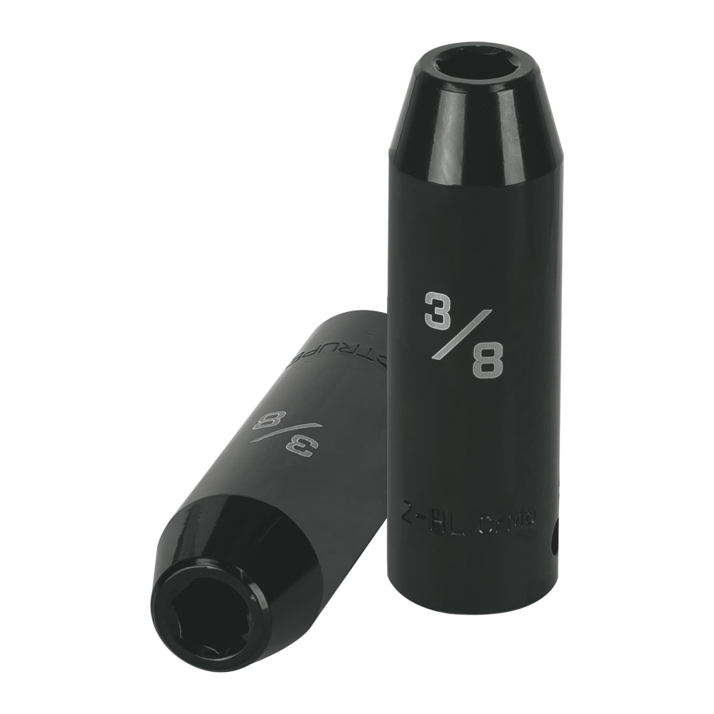 Dado largo impacto de 3/8', 6 puntas, cuadro 1/2', TRUPER D-7312-HL