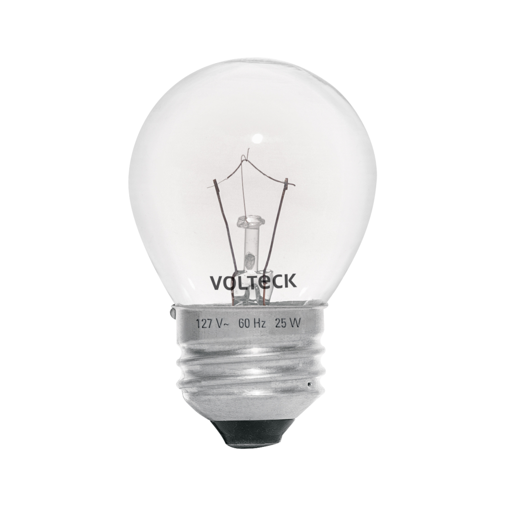 Foco incandescente 25W para horno/refrigerador, transparente FHO-25