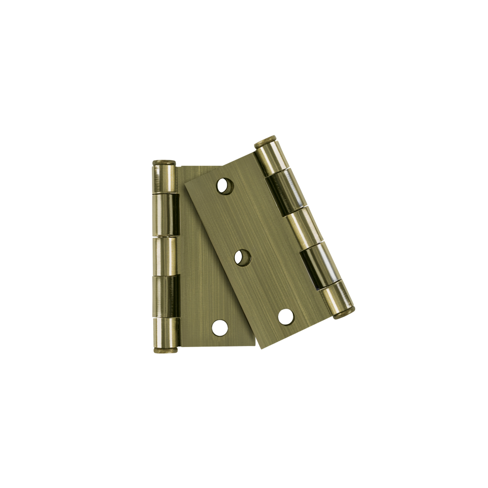 Bolsa c/2 bisagras cuadradas 3', plana, latón ant, HERMEX BC-302PB