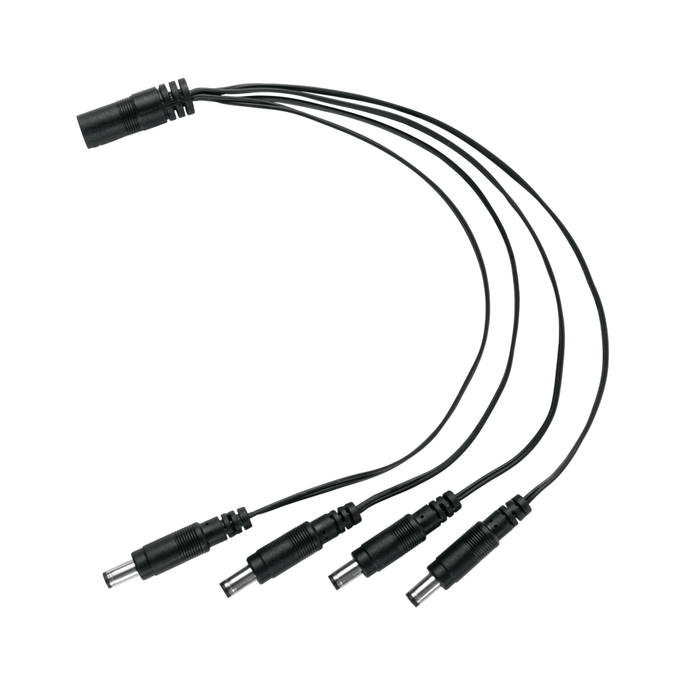 Cable Divisor de Energía tipo Pulpo 1 a 4 para CCTV, Volteck CTV-14CP