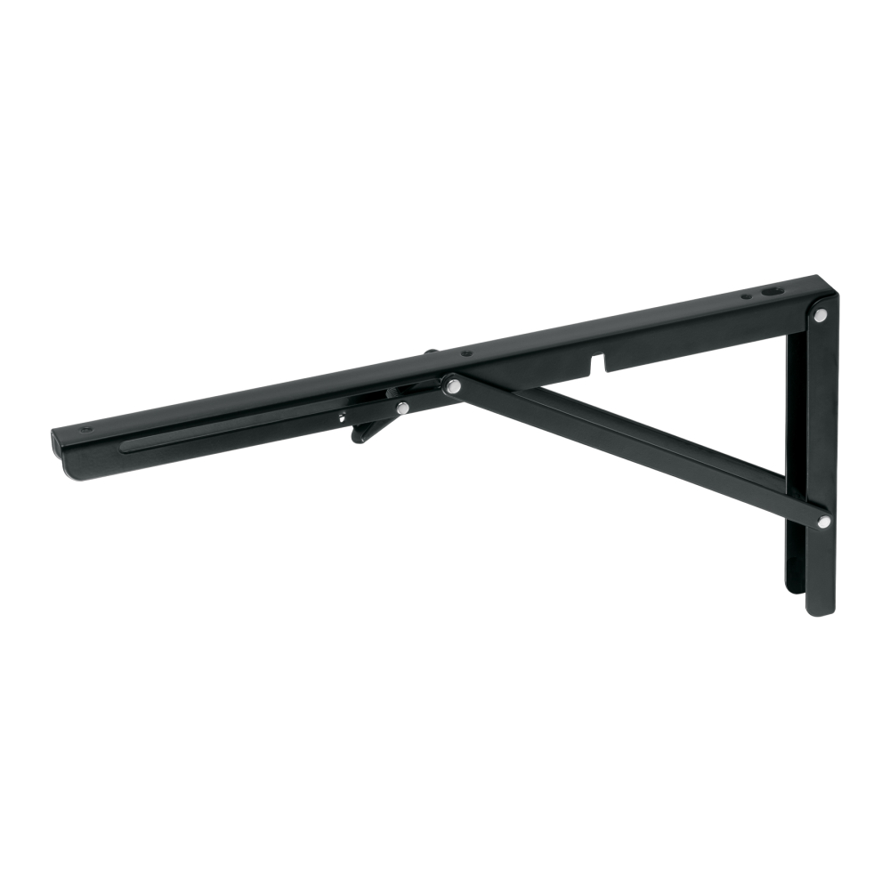 Ménsula plegable de acero negra 8' x 16', FIERO MEP-16N