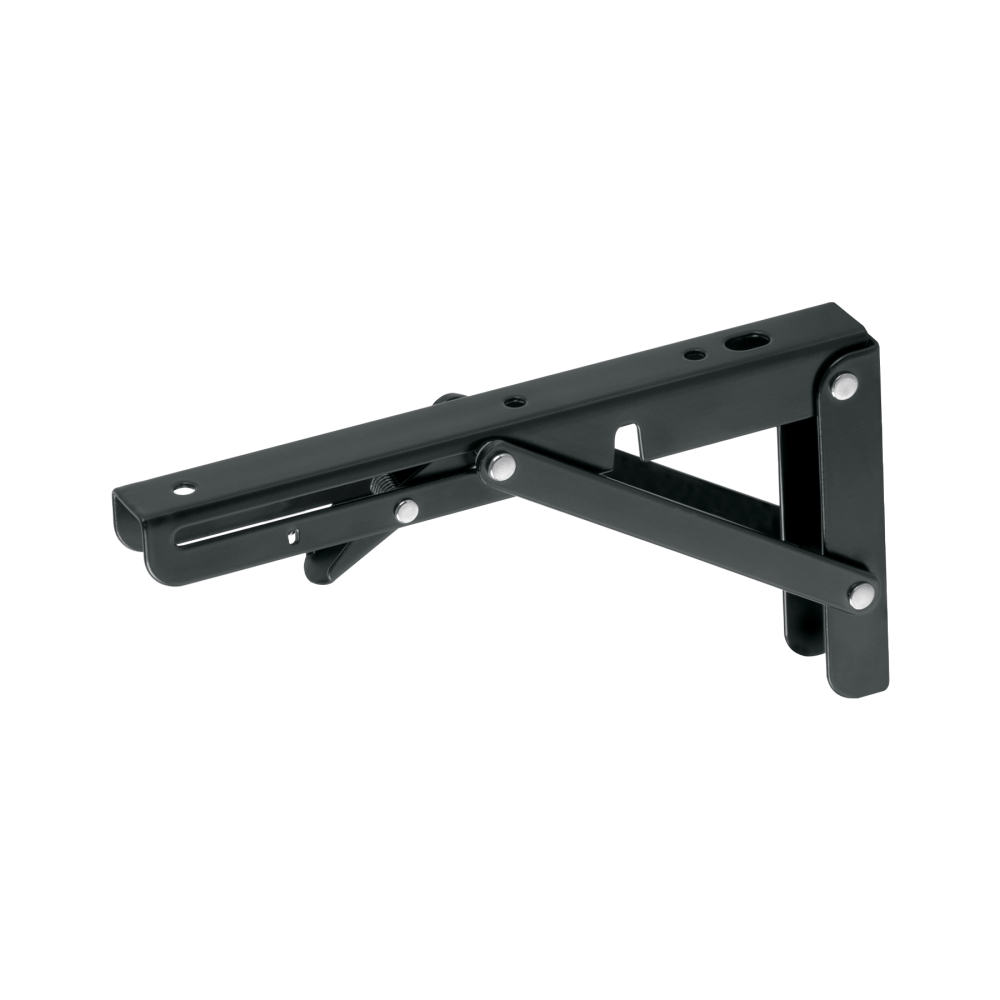 Ménsula plegable de acero negra 4' x 8', FIERO MEP-8N