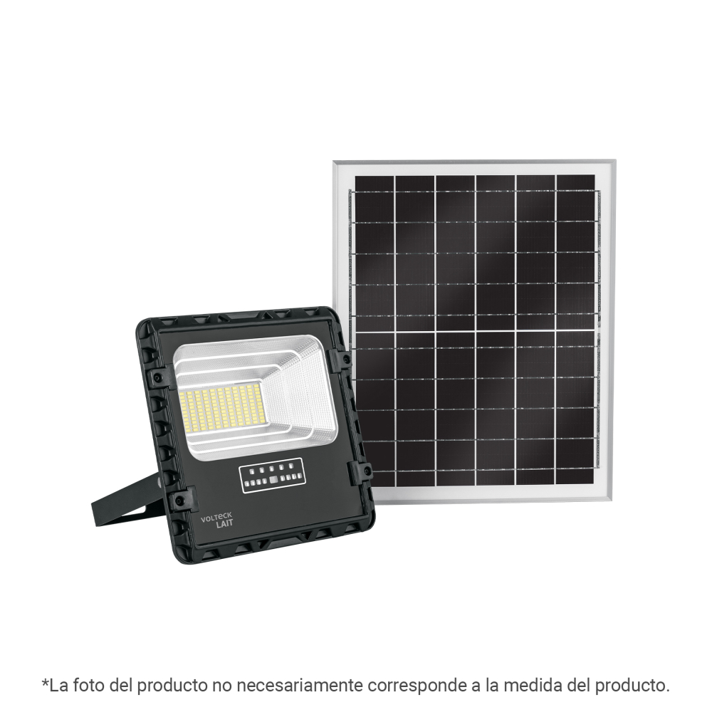 Reflector LED con panel solar 100W 6500K, VOLTECK REF-504SL