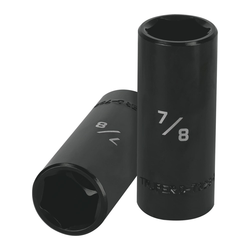 Dado largo impacto de 7/8', 6 puntas, cuadro 1/2', TRUPER D-7328-HL
