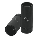 Dado largo impacto de 7/8', 6 puntas, cuadro 1/2', TRUPER D-7328-HL