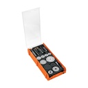 Kit de accesorios para herramienta rotativa, 51 pzas, TRUPER MOTO-KIT-51