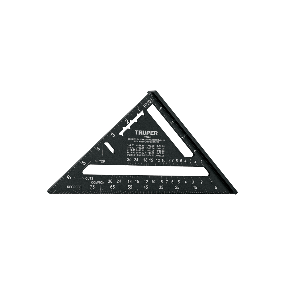 Escuadra 7' de aluminio color negro, p/muros de yeso, Truper ET-7AN