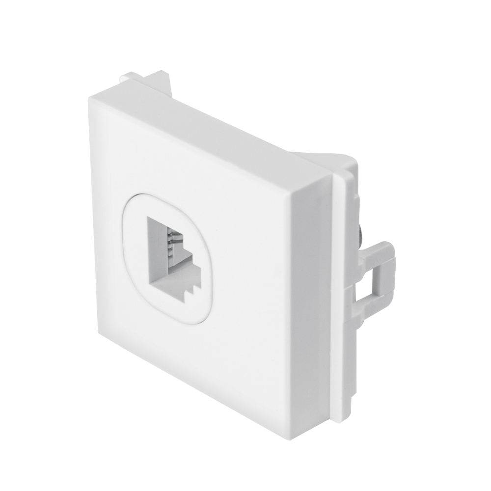 Toma de teléfono de 1.5 módulos, línea Toledo, BASIC TE15-TB