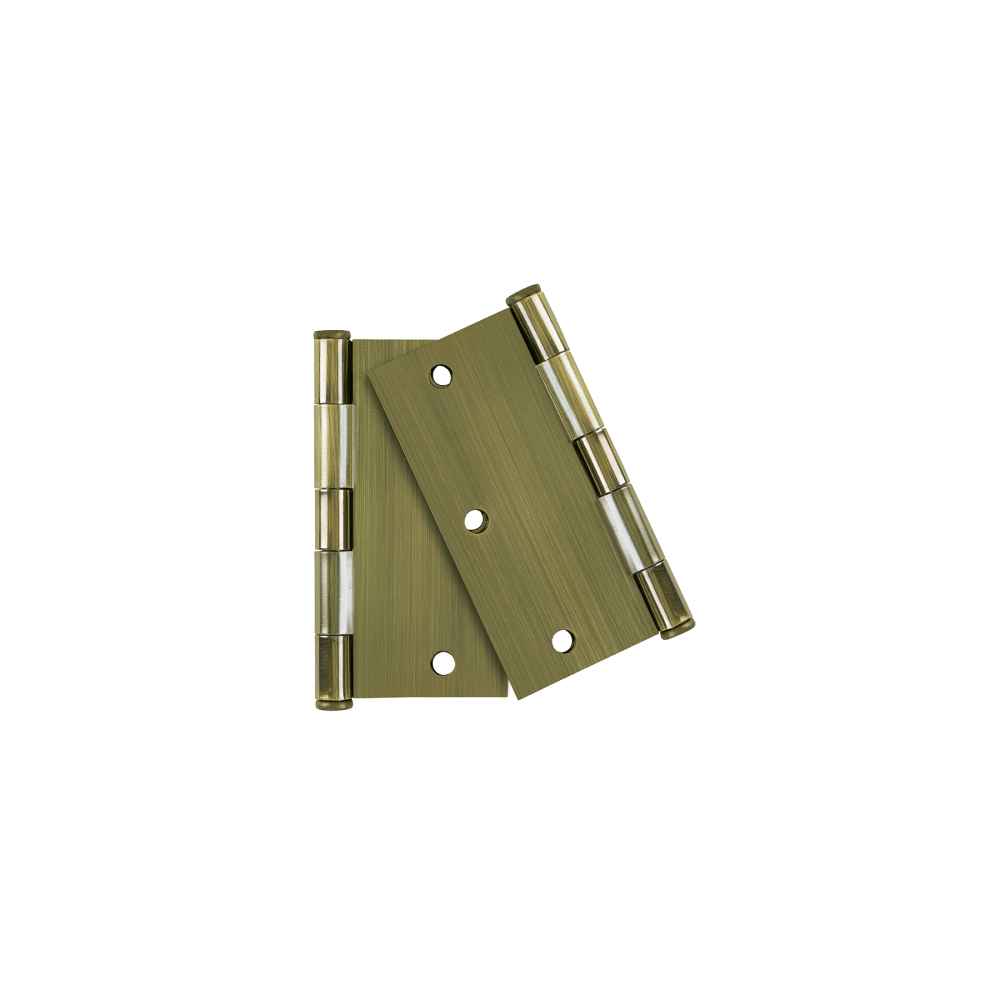 Bolsa 2 bisagras cuadradas 3-1/2' latón antiguo, plana BASIC BC-352PPB