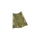 Bolsa 2 bisagras cuadradas 3-1/2' latón antiguo, plana BASIC BC-352PPB