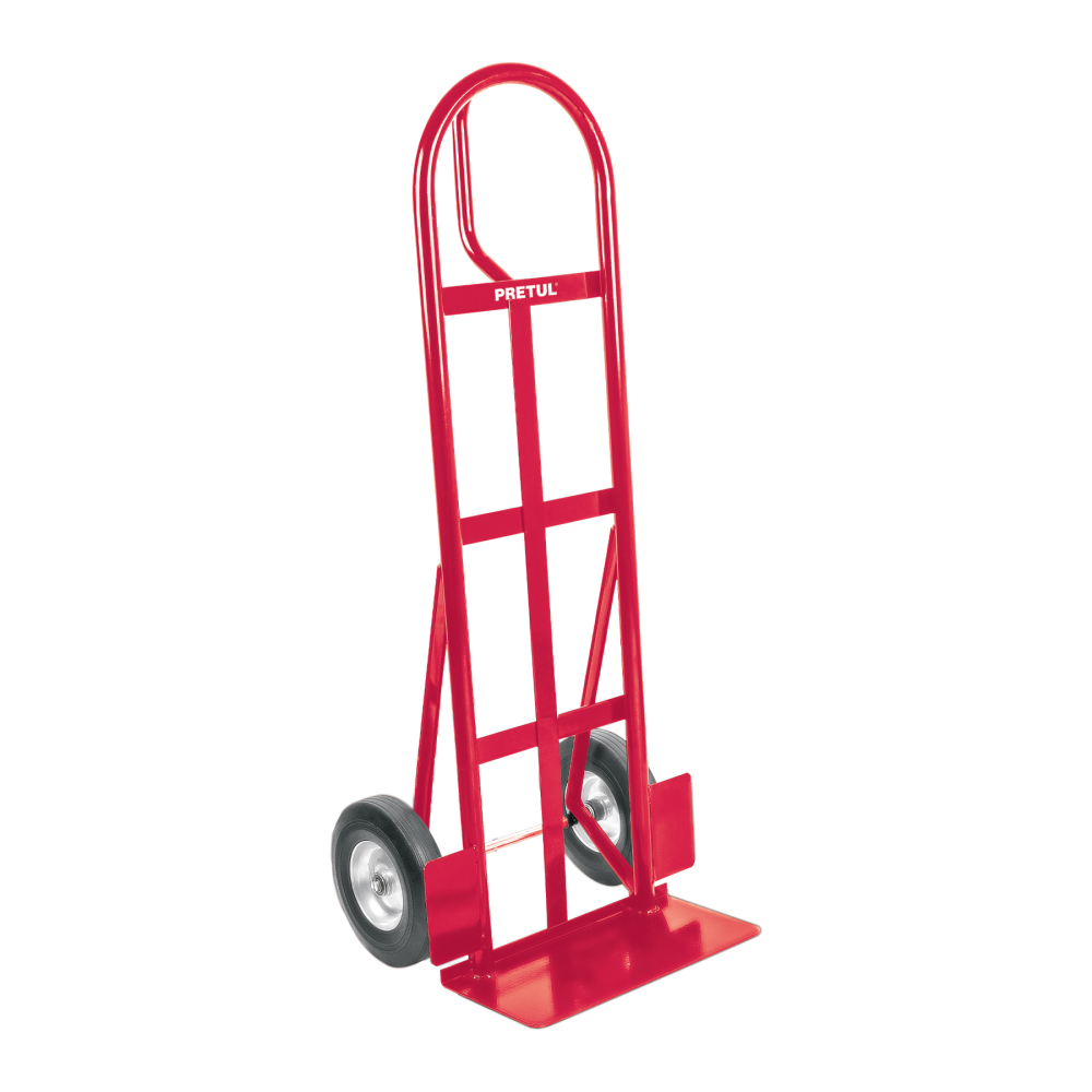 Diablo de carga de 370 kg, ruedas de hule sólido, asa 'D' DIA-370DH