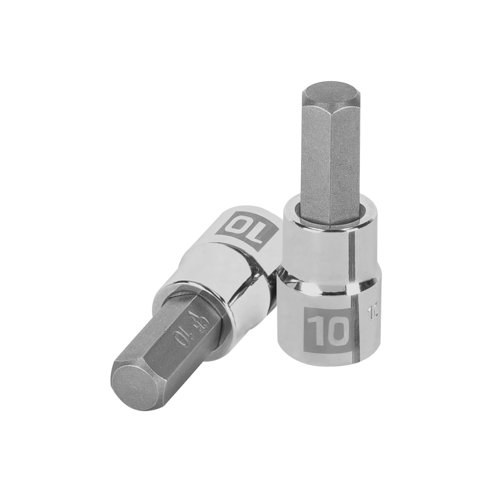 Dado punta hexagonal de 10 mm, cuadro 3/8', TRUPER D-4990-10M