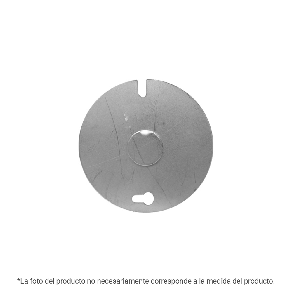 Tapa para caja octagonal 3' metálica reforzada, VOLTECK TACH-3X3O