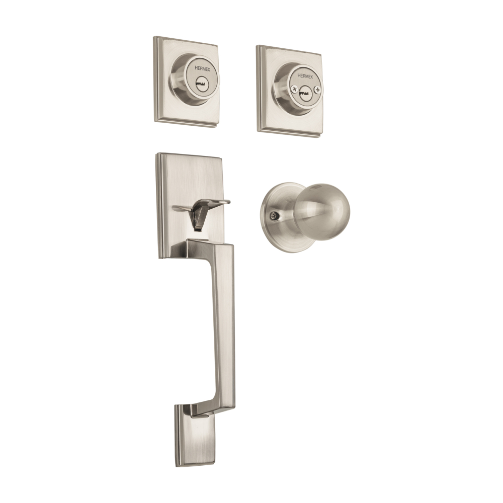 Jaladera/perilla/cerrojo, Porto llave-llave, Níquel Satín CEP-42PJC