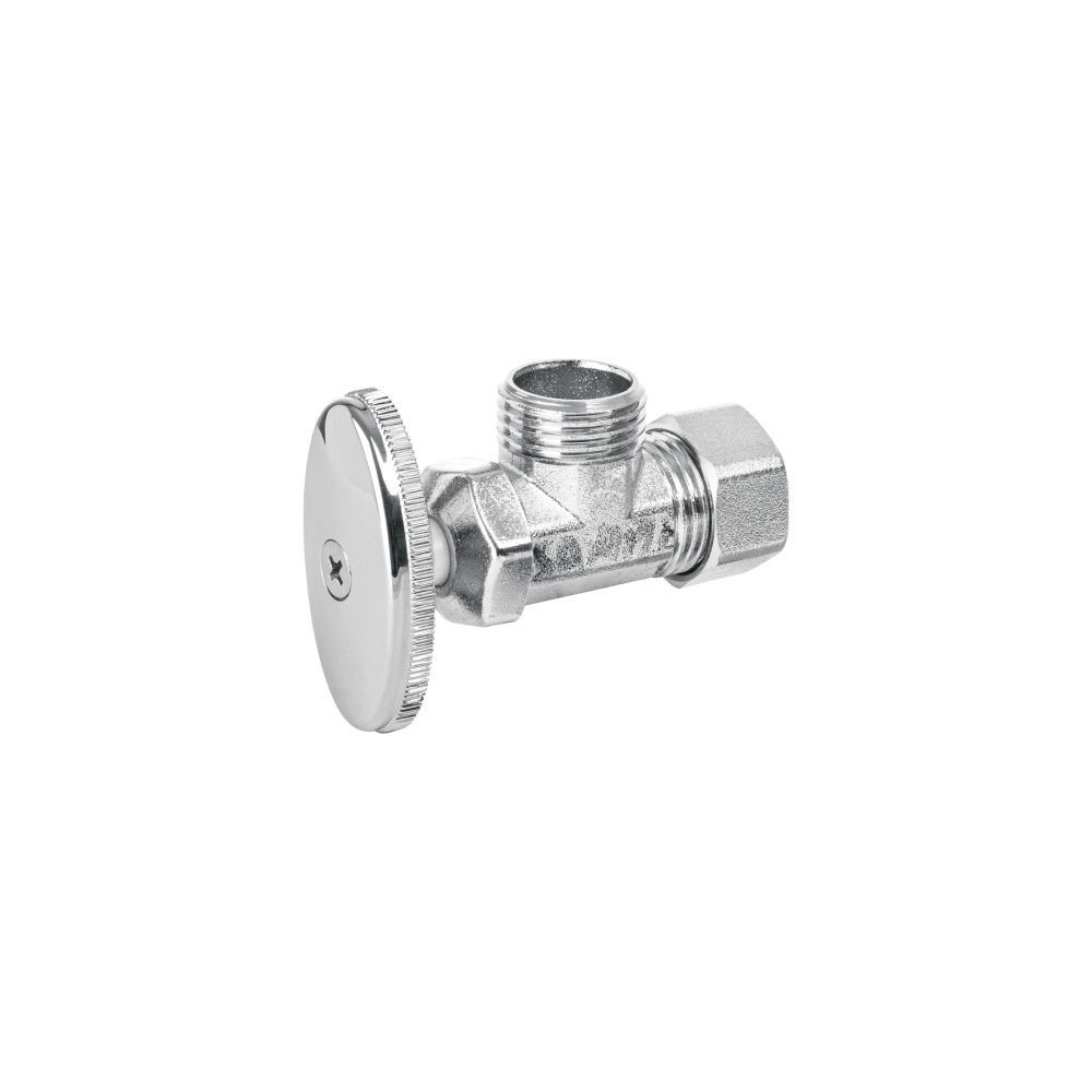 Llave angular 1/2', multivuelta, barrilito, BASIC ANG-03P