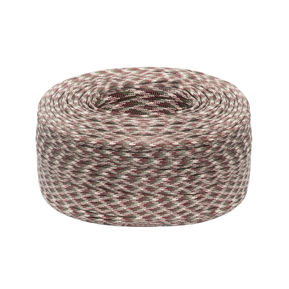 Piola de nylon paracord de 4mm, rollo, camo, 1kg, FIERO PIO-41KNC