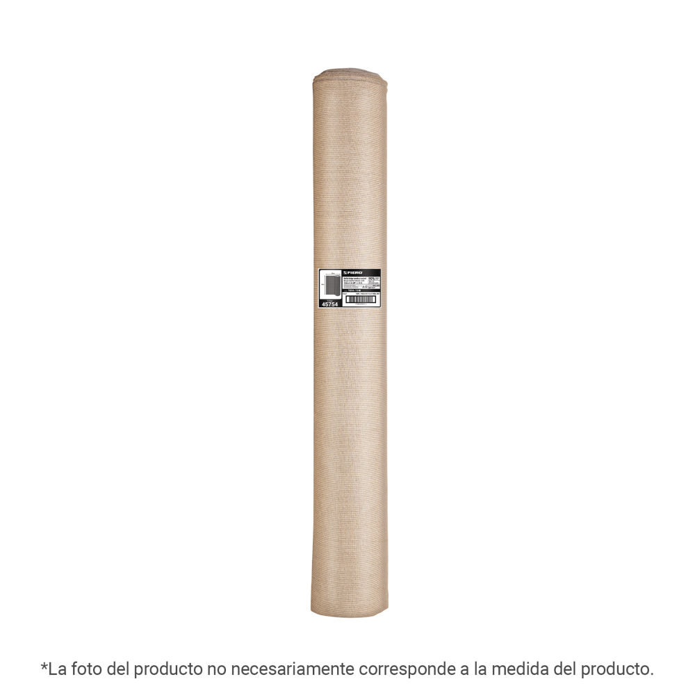 Rollo de malla sombra 80%, raschel beige, 15m x 2m, FIERO TORA-152B