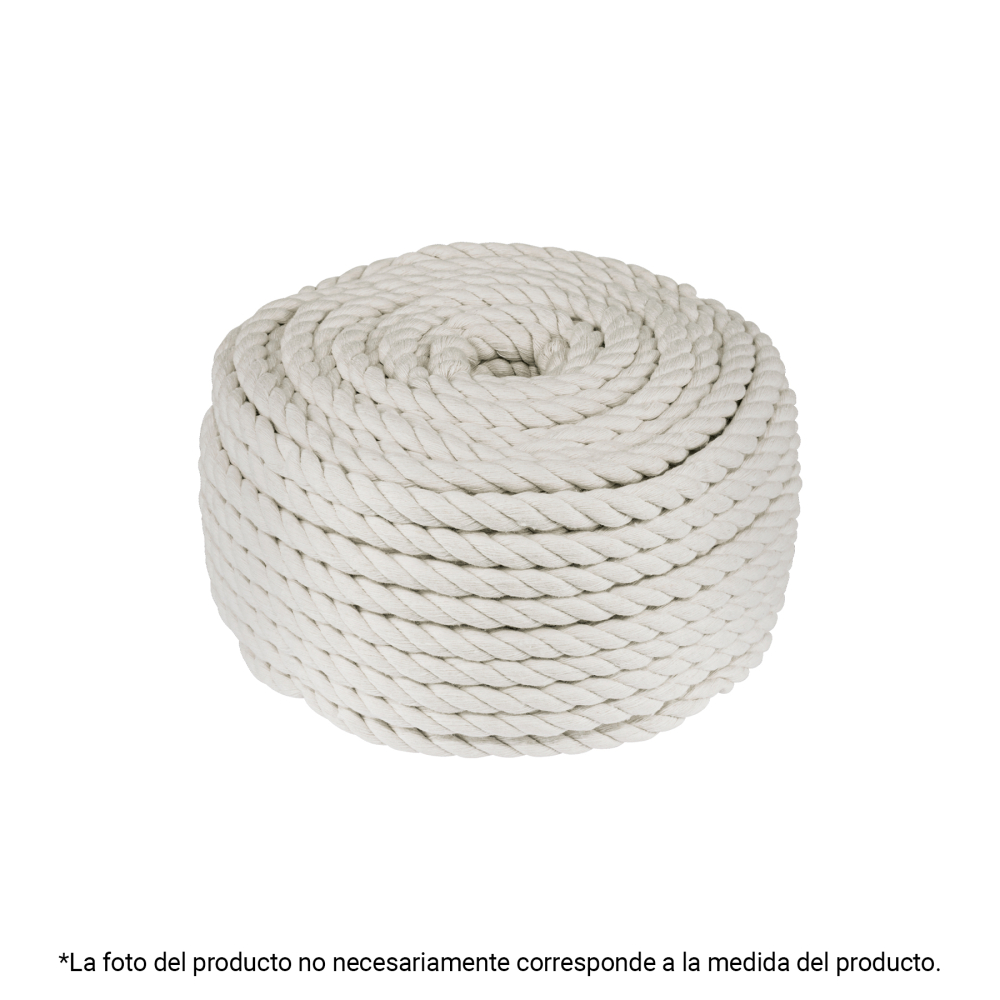 Piola de algodón de 6 mm, rollo, natural, 1 kg, FIERO PIO-61KA