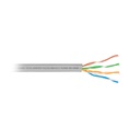 Metro de cable UTP CAT5E, Bobina de 305m, gris, VOLTECK CBR-53G