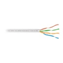 Metro de cable UTP CAT5E, Bobina de 305m, blanco, VOLTECK CBR-53B