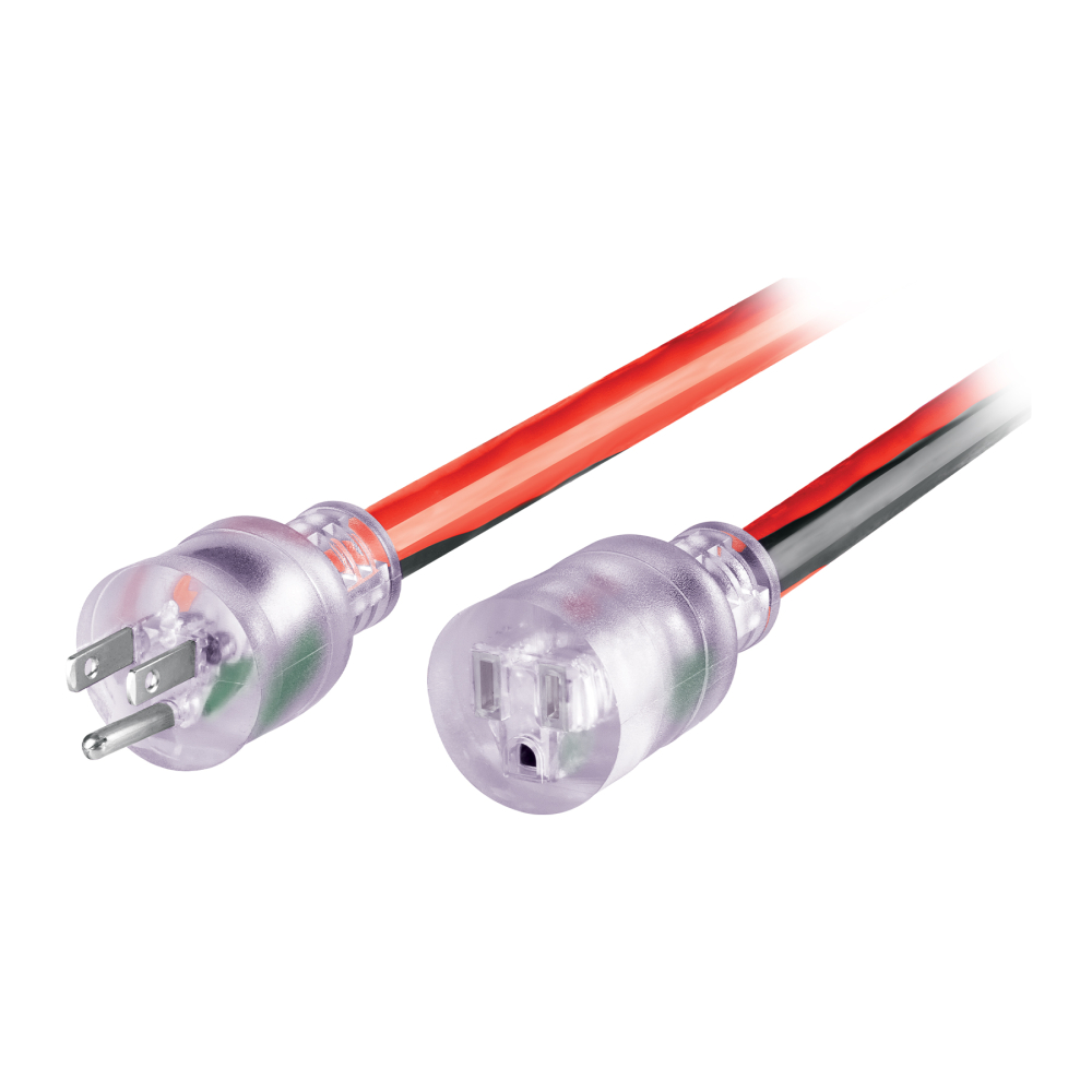 Extensión reforzada aterrizada 100% cobre, 10 m, calibre 10 ERA-10X10