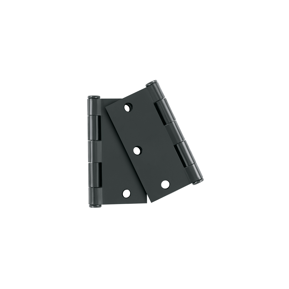 Bolsa 2 bisagras cuadradas 3-1/2', negro mate, cabeza plana BC-356PB