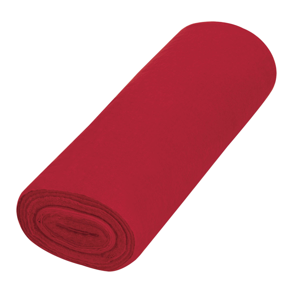 Rollo de 25 m de franela roja de algodón, KLINTEK FRA-25R