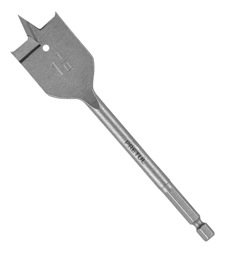 Broca plana de manita 1-1/4' para madera, Pretul BPP-1-1/4