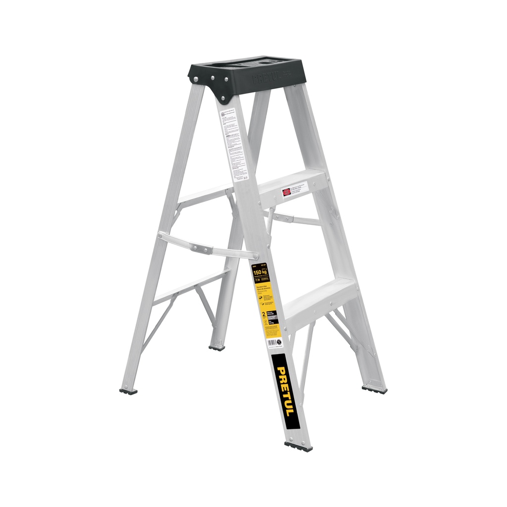 Escalera de tijera tipo III 2escalones, PRETUL EST-32P