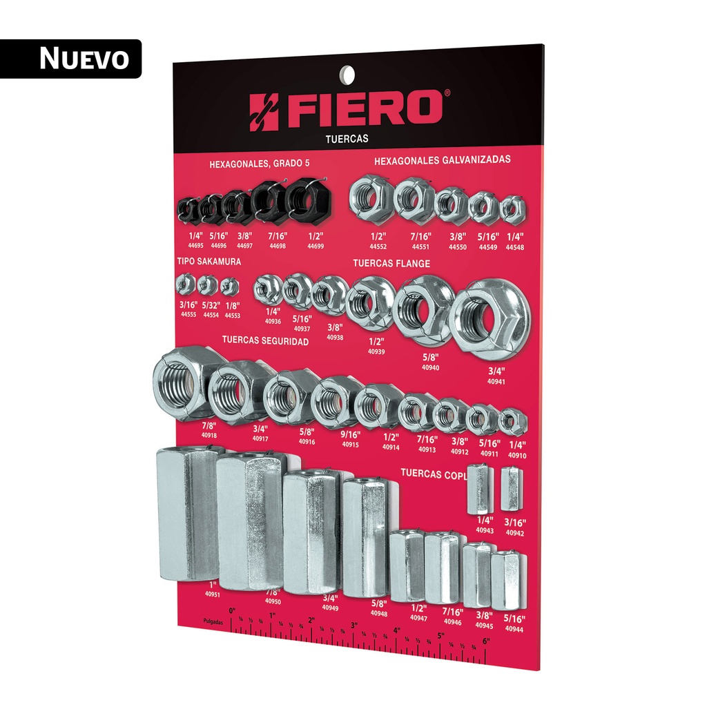 Exhibidor de tuercas, FIERO EXF-TUE