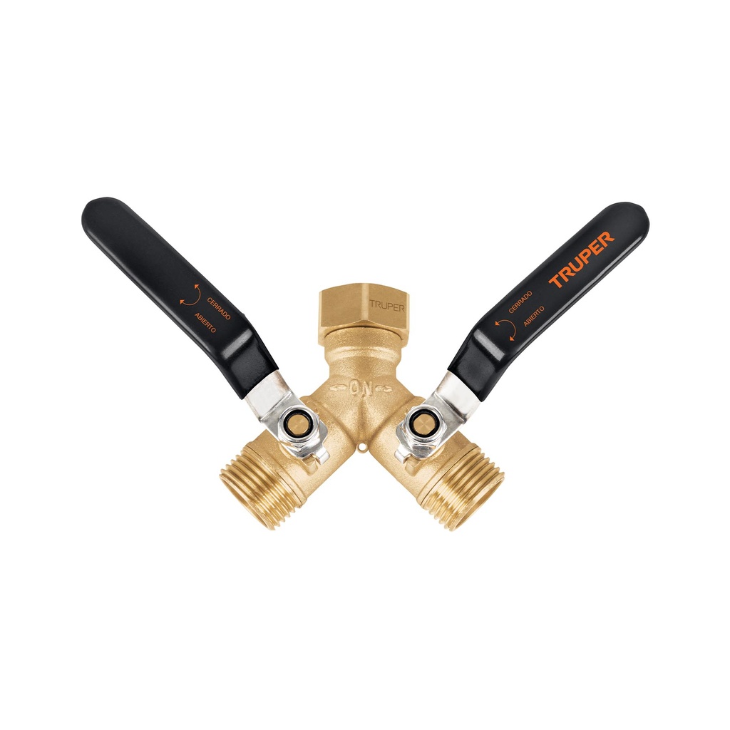 Conector 'Y' 3/4' cuerpo robusto con tuerca móvil p/manguera AD-2L