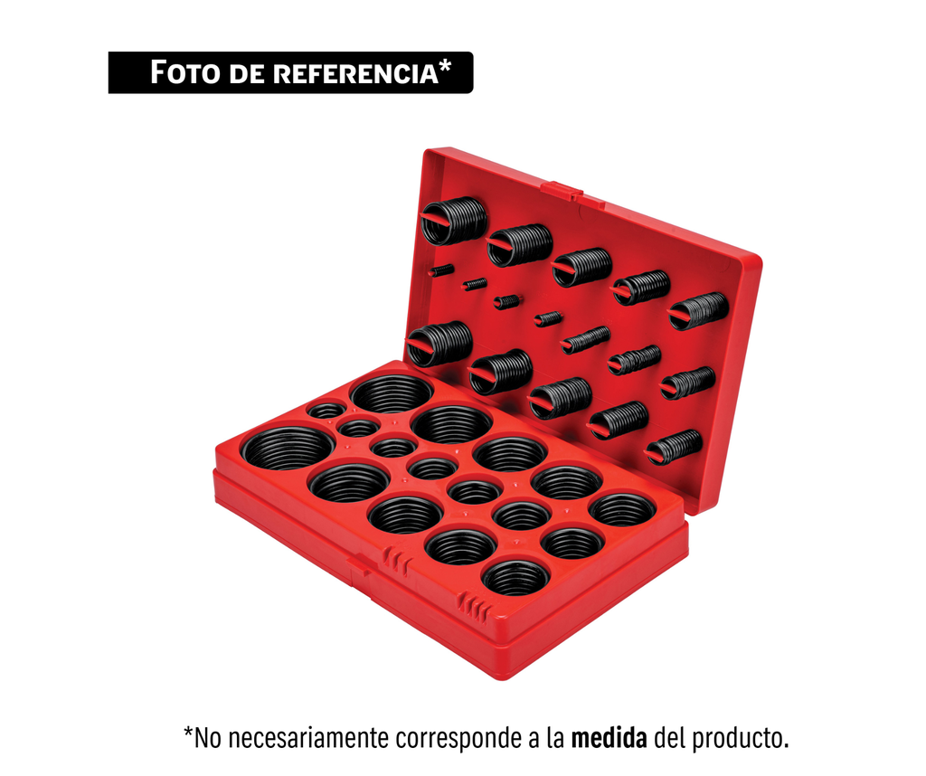 Juego O-Rings NBR 70 estándar 419 piezas, FIERO ORI-419P