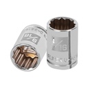 Dado de 9/16', 12 puntas, cuadro 3/8', TRUPER D-3818