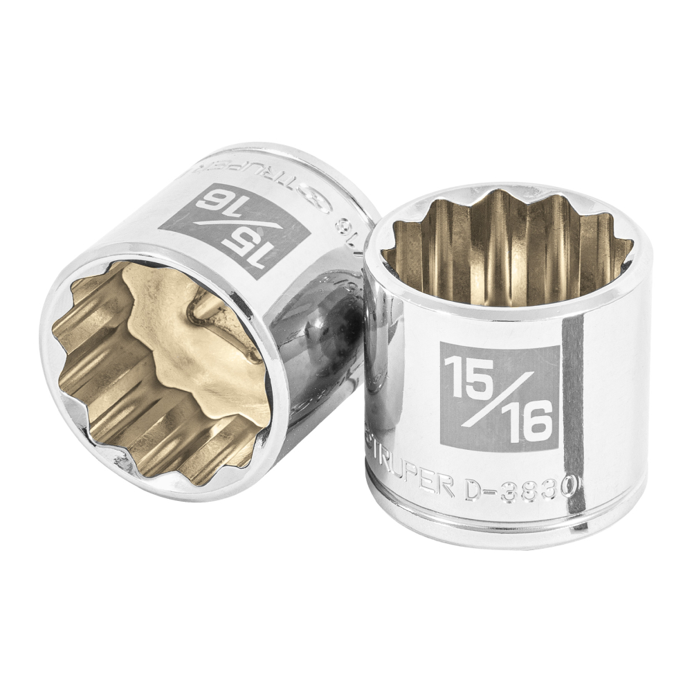 Dado de 15/16', 12 puntas, cuadro 3/8', TRUPER D-3830