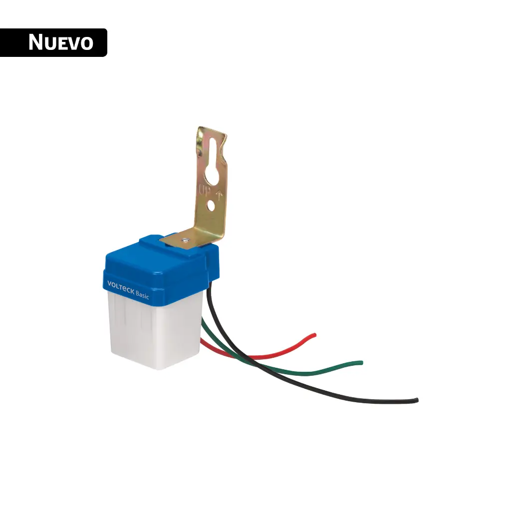 Mini fotocelda con soporte, tensión 127 V, VOLTECK BASIC SEFO-LSB